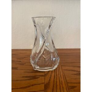 Serpentine Model Crystal Vase By BACCARAT
